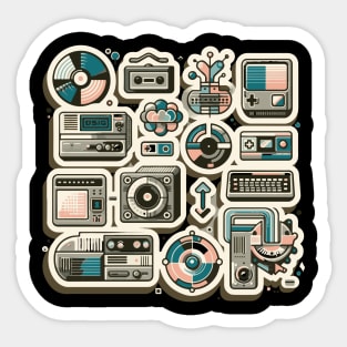 Retro music tape Sticker